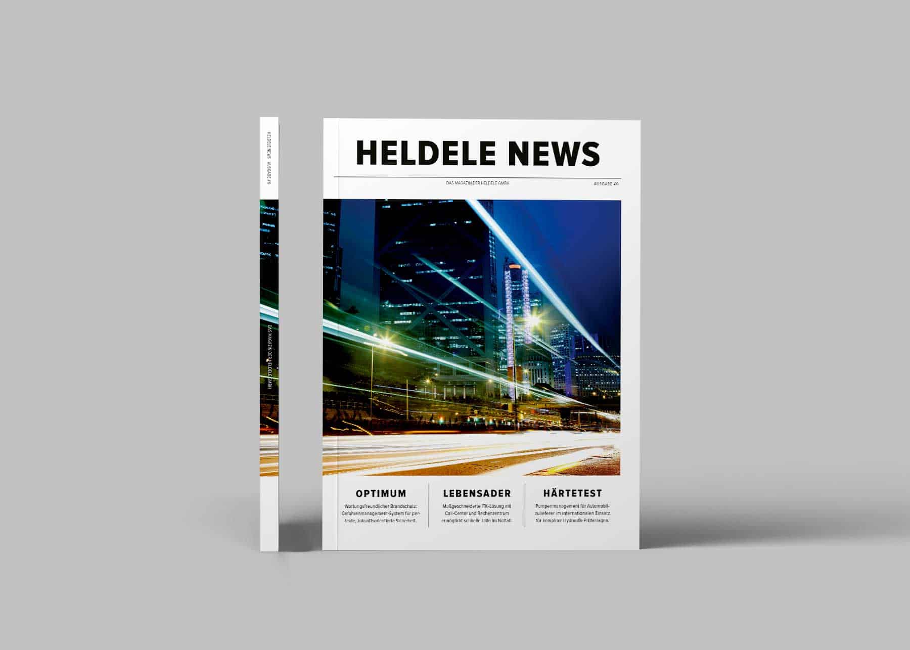 Heldele NEWS Editorial Design